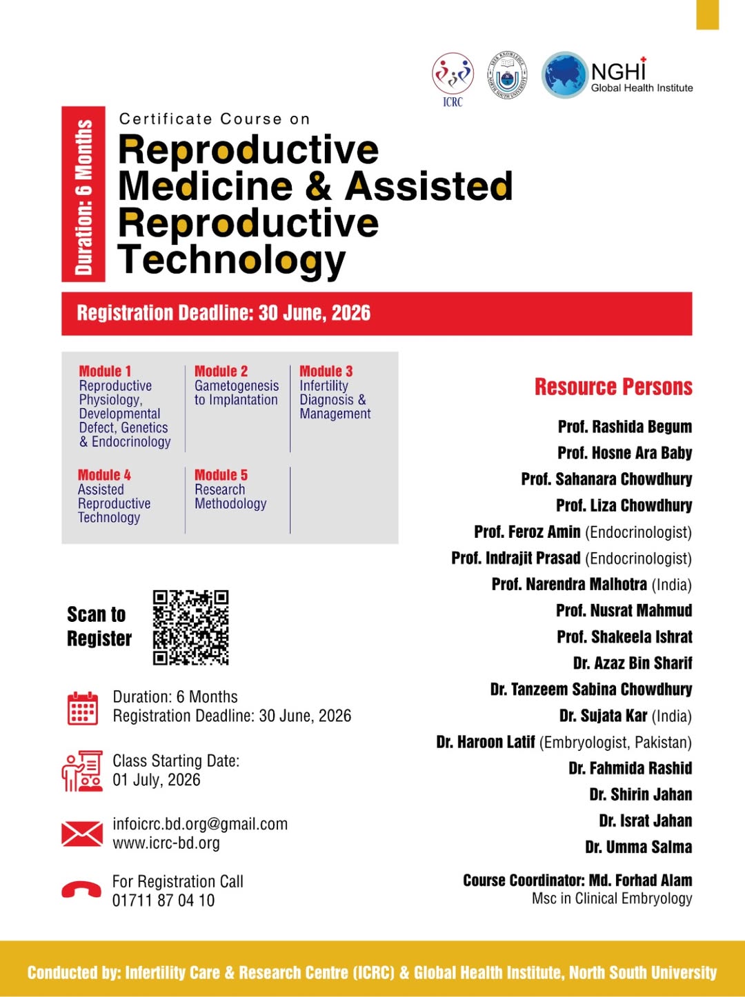 Reproductive Medicine and Assisted Reproductive Technology